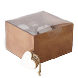 Boltze Home Anhänger Herz Inamiholz 5x5cm 16 Stück