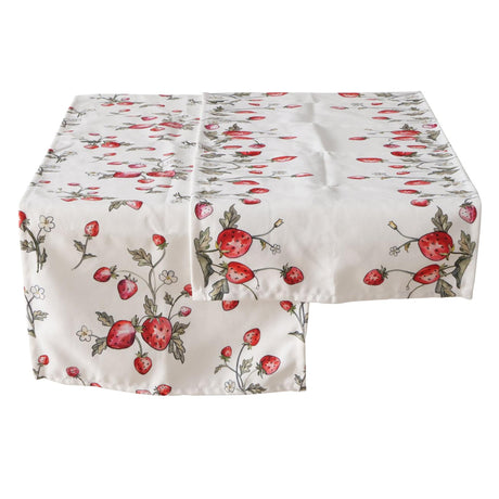 Boltze Home Tischläufer Erdbeere 'Emily' Polyester 40x142cm 2-fach sortiert