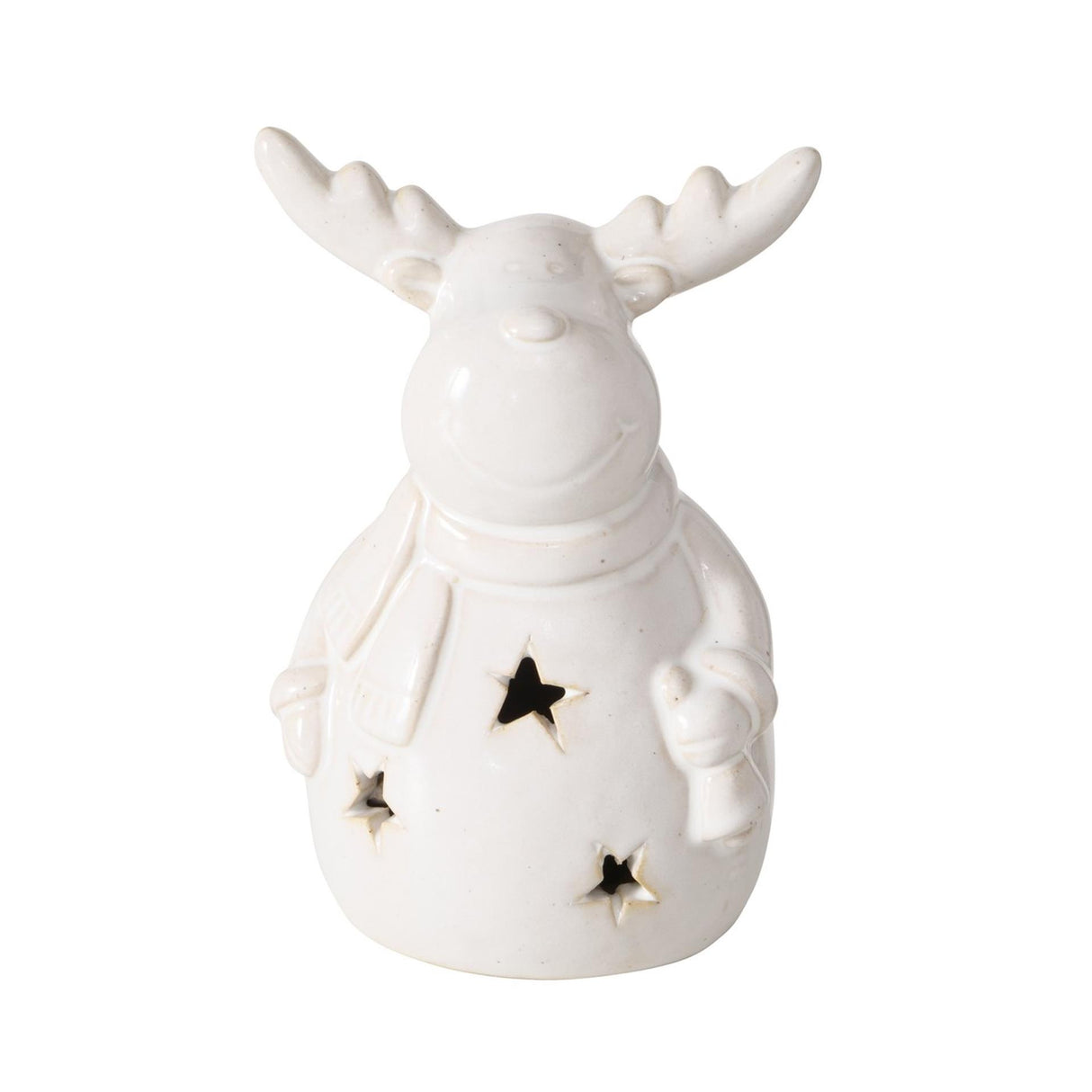 Boltze Home Hirschfigur Cristo Stone mit LED H13cm