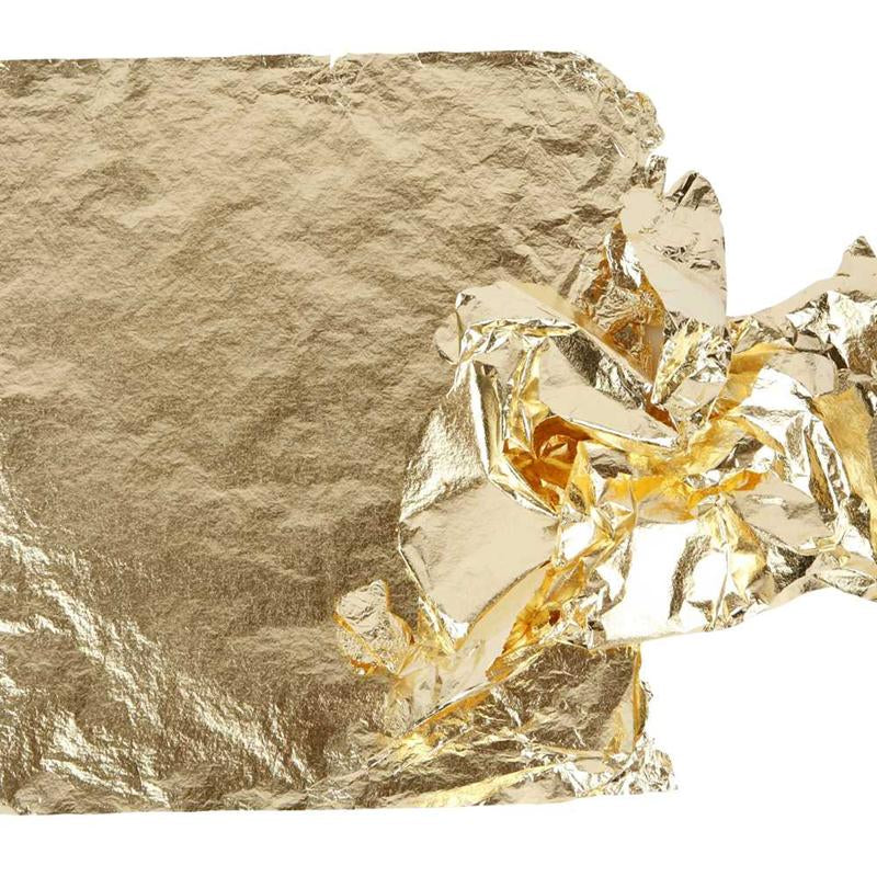 Creativ Company Blechimitat, Blatt 16x16 cm, Gold, 0,625 m2, 25 Blatt 1 Karton