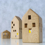 Boltze home theelichthouder huismodel set a 3