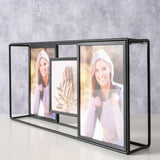 Boltze Home Fotorahmen Collage schwarz H16cm