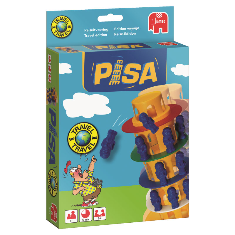 Jumbo-Reisespiel „Turm von Pisa“.