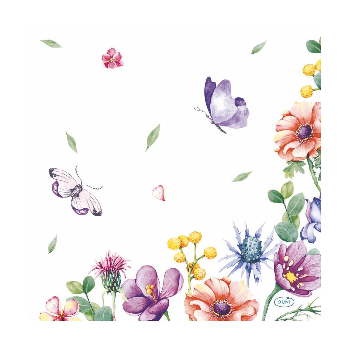 Duni Servietten Breezy Butterflys 33x33 cm | 12 Stück
