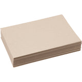 Creativ Company Recyclingkarton, A4, Blatt 210x297 mm, 225 gr, graubraun, 125 Blatt 1 Karton