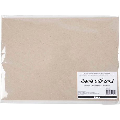 Kreativunternehmen https: www.cchobby.nl recycling-karton-a4-sheet-210x297-mm-225-gr-gray-brown-10-sheet-1-box