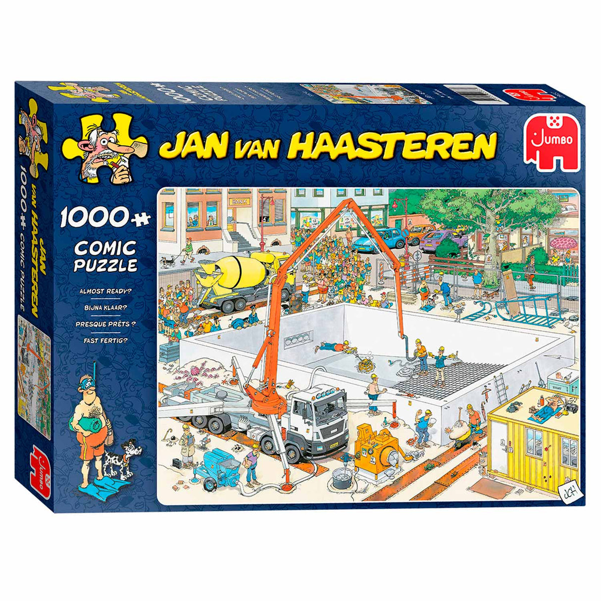 Jumbo jan van haasteren legpuzzel - swimming pool, 1000st.