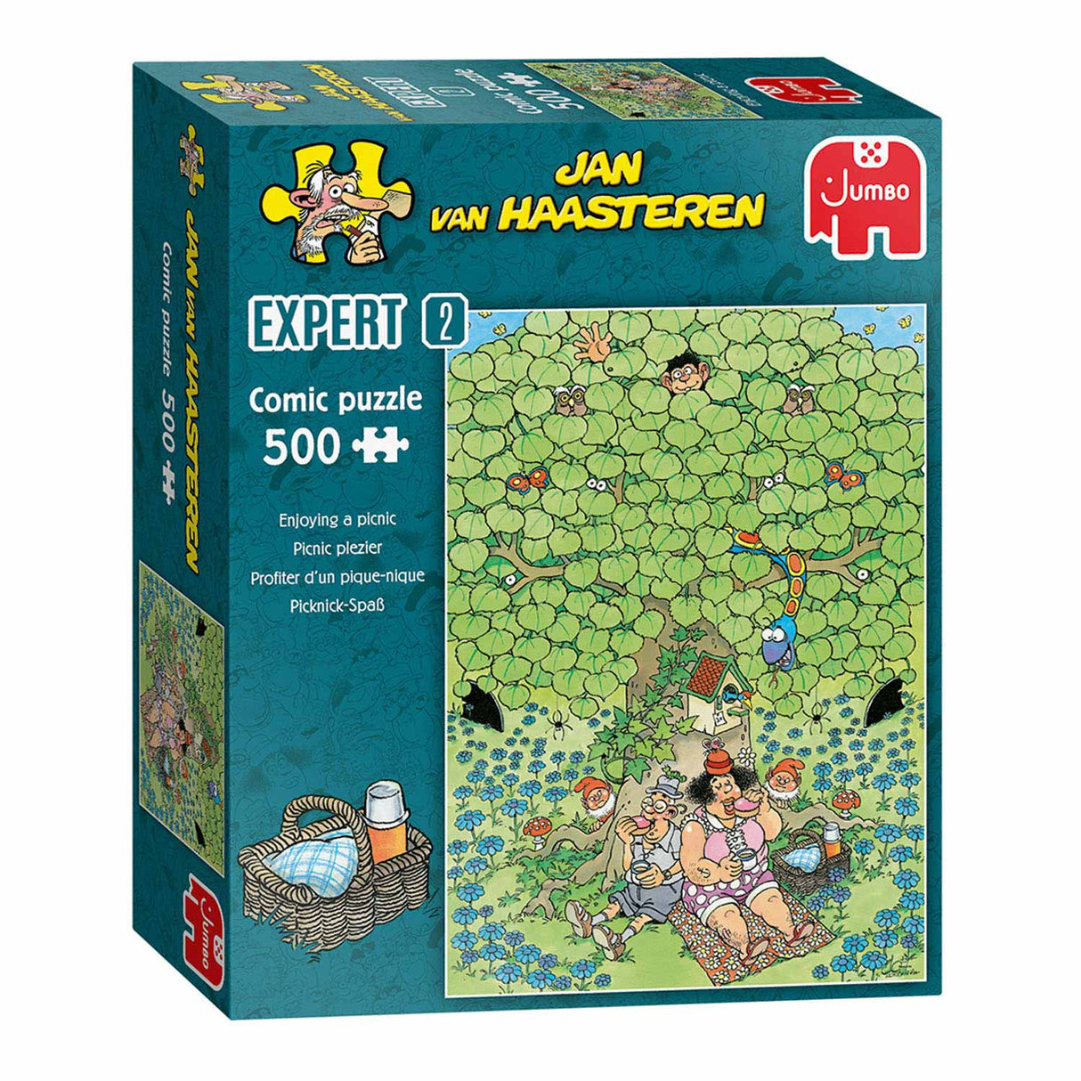 Jan van Haasteren Puzzle Experte 2 – Picknickspaß, 500 Teile.