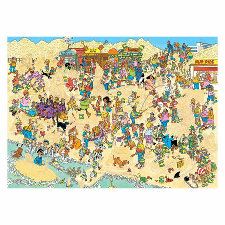 Jumbo -Puzzle -Sandskulpturen, 2000st.