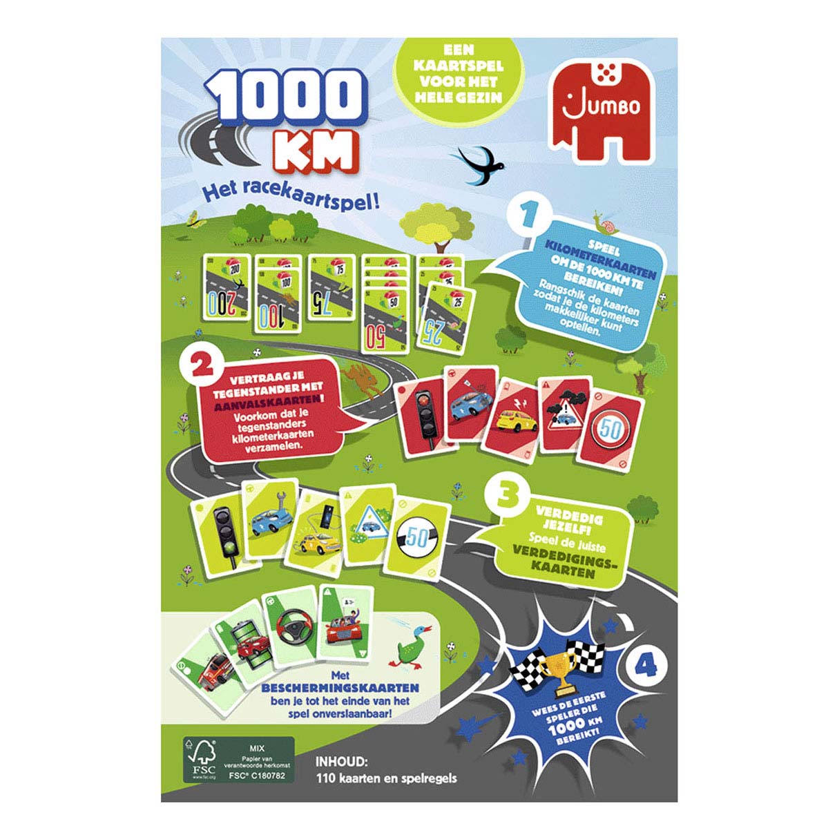 Jumbo 1000 km Kartenspiel