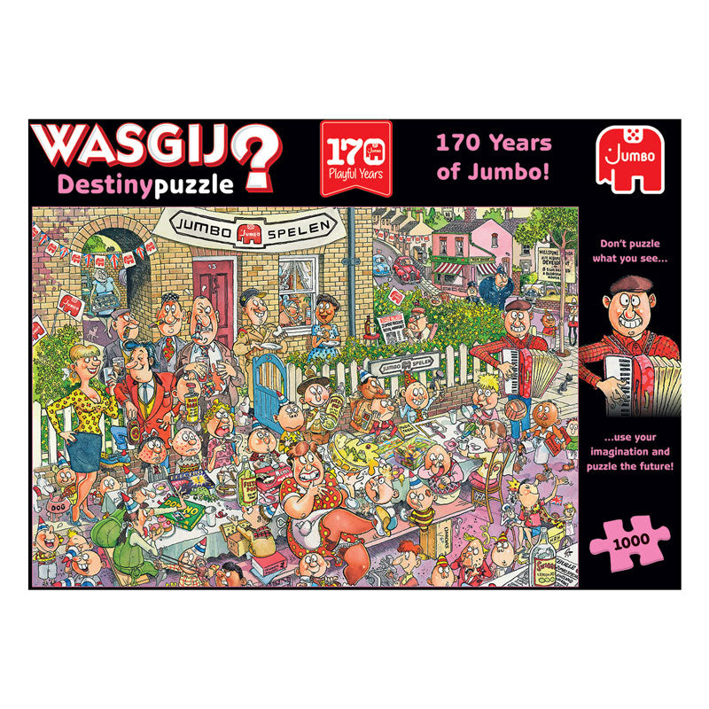 Jumbo Wasgij Destiny Jigsaw Puzzle 170 let Special. 1000st.