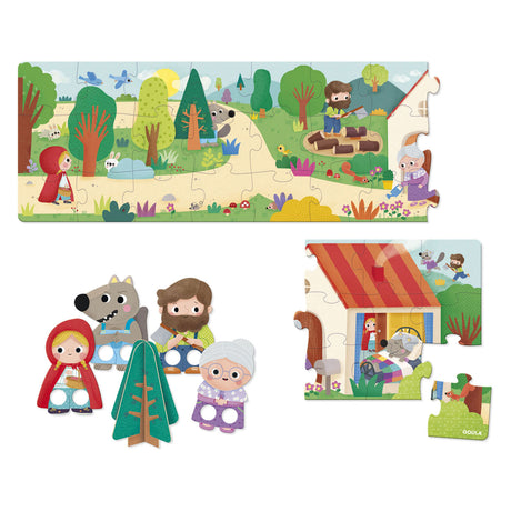 Diset Jumbo Goula Puzzle XXL Rotkäppchen, 30 Teile.