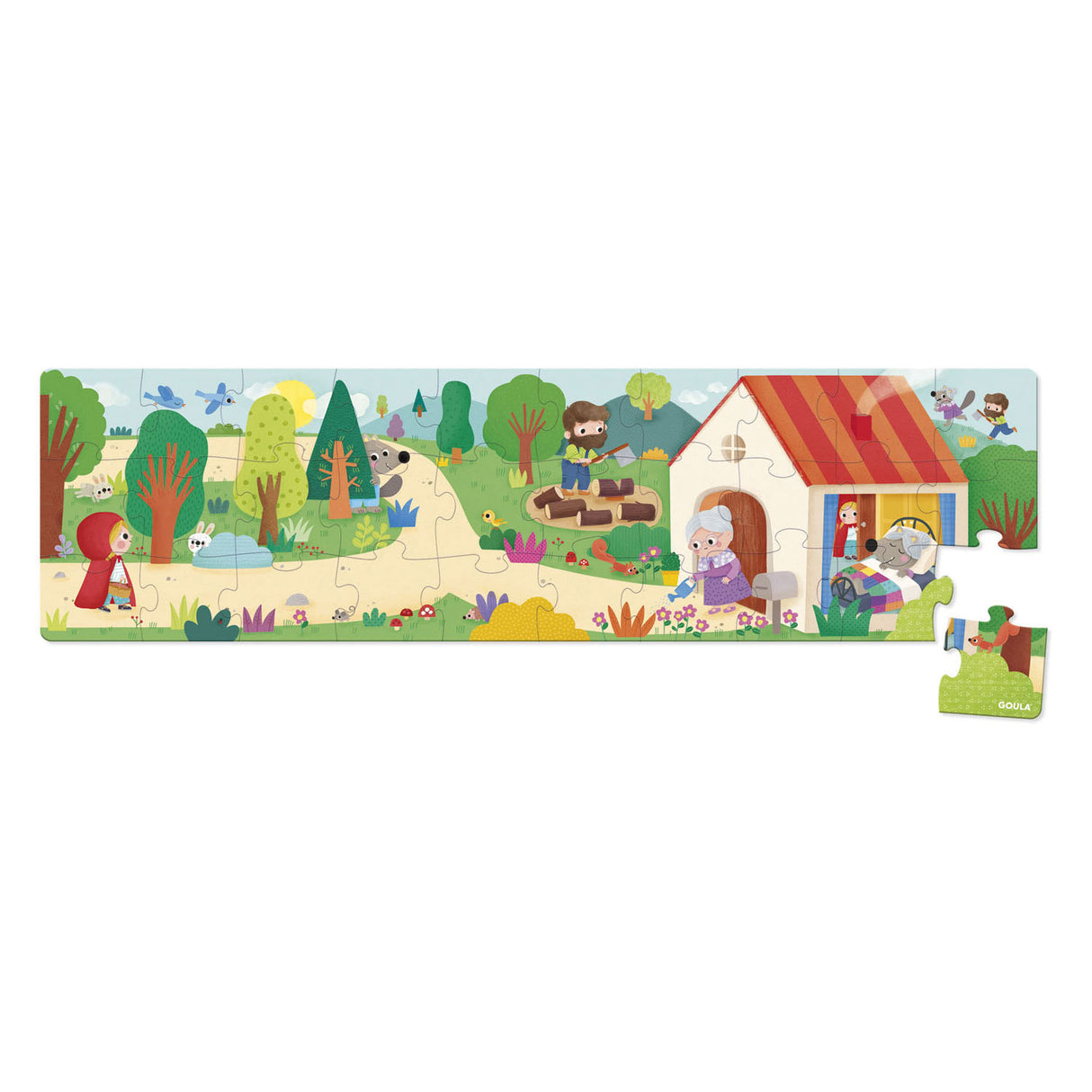 Diset Jumbo Goula Puzzle XXL Rotkäppchen, 30 Teile.