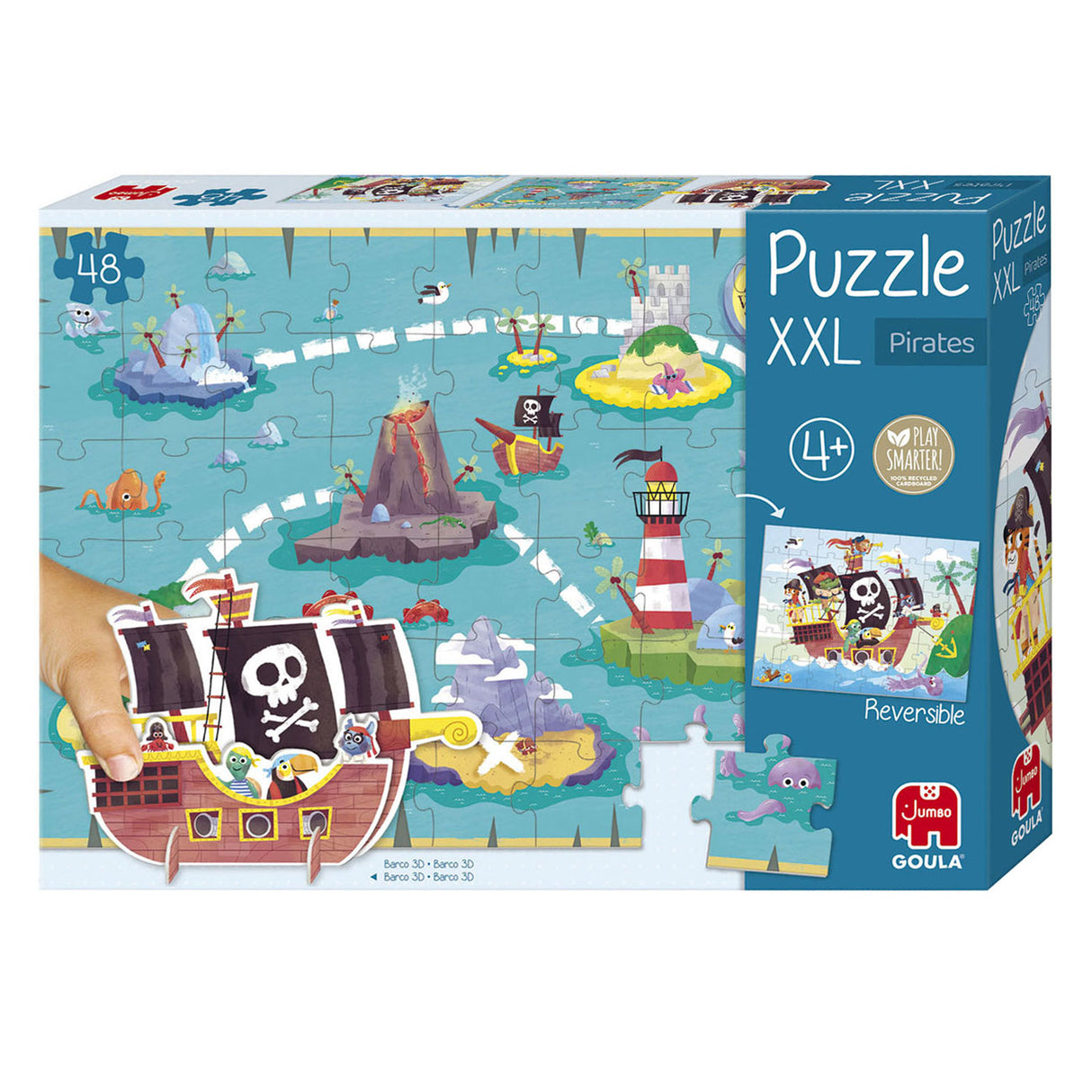 Jumbo Goula Jigsaw Puzzle XXL Piraten, 48st.