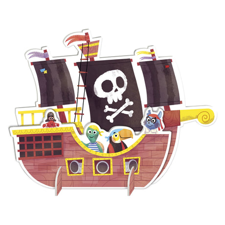 Goula Kinderpuzzle Diset XXL Piratenboot 48 Teile