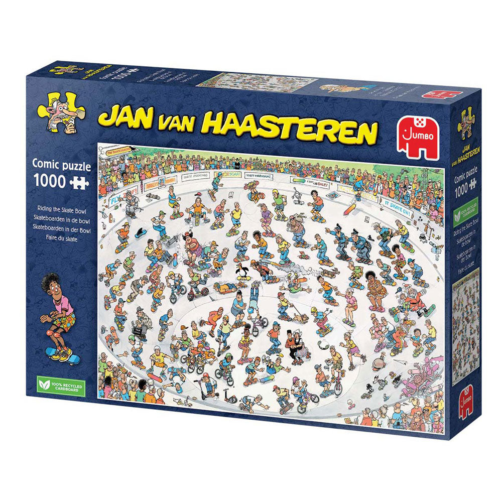 Jan van Haasteren Puzzle – Skateboardfahren in der Schüssel, 1000 Teile.