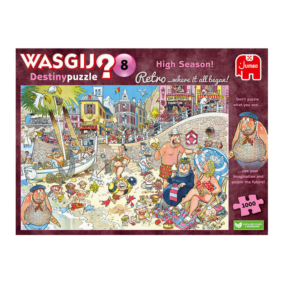 Jumbo Washij Retro Destiny 8 Jigsaw Puzzle - Højsæson!, 1000st.