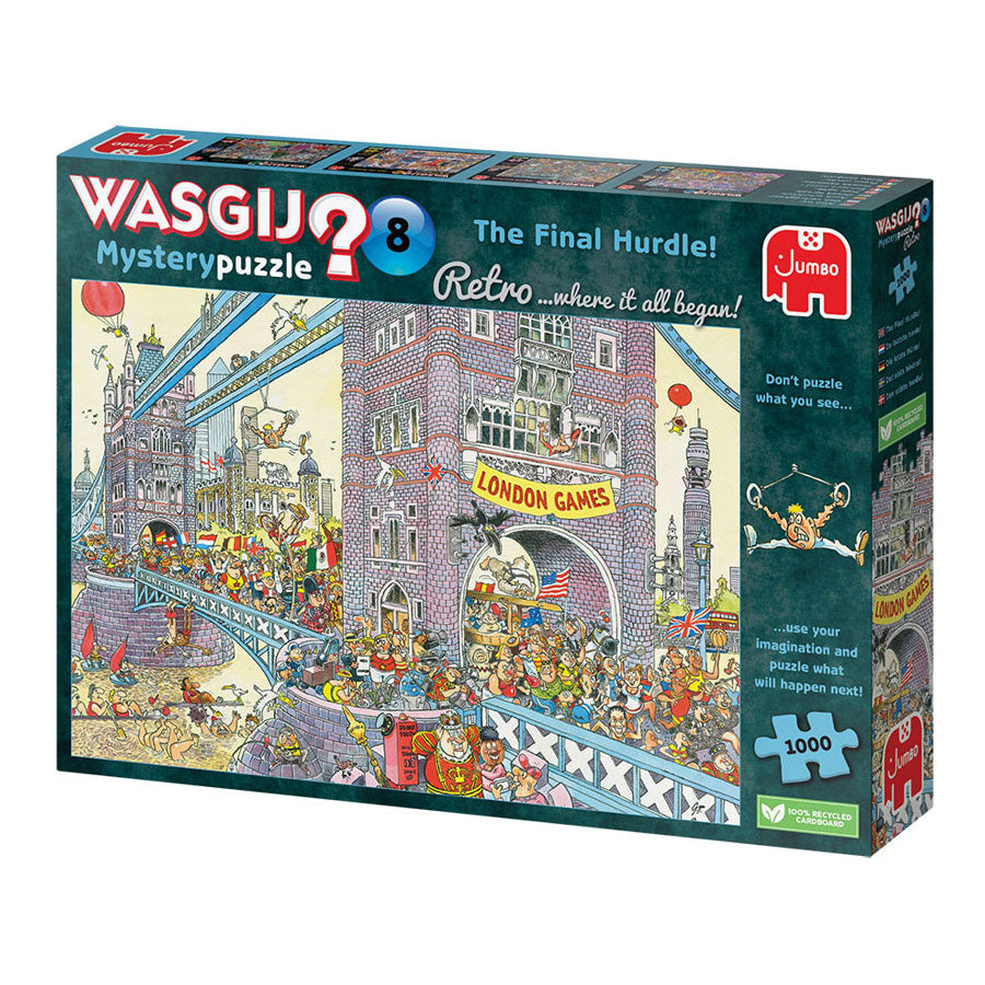 Jumbo Washij Retro Mystery 8 Jigsaw Puzzle- poslední překážka!, 1000st.