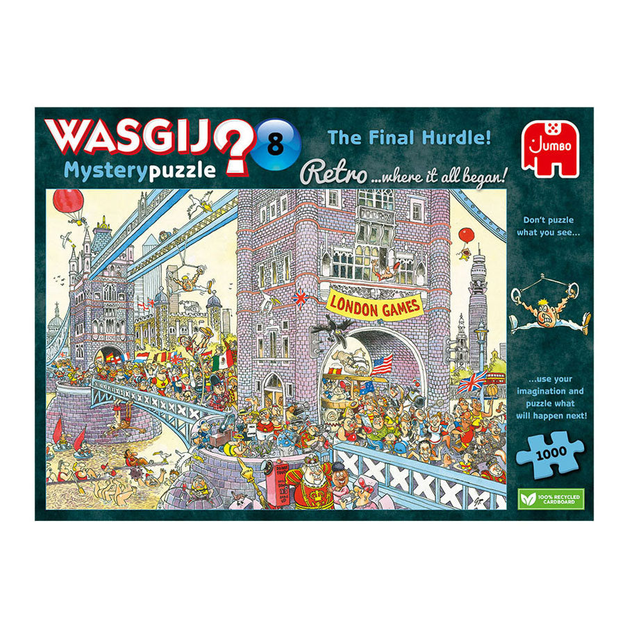 Jumbo Washij Retro Mystery 8 Jigsaw Puzzle- poslední překážka!, 1000st.