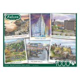 Jumbo-Falken-Puzzle – Besuchen Sie Nordirland, 1000 Teile.