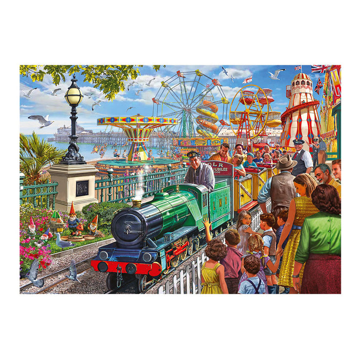 Jumbo-Falken-Puzzle – Spaß am Meer, 1000 Teile.