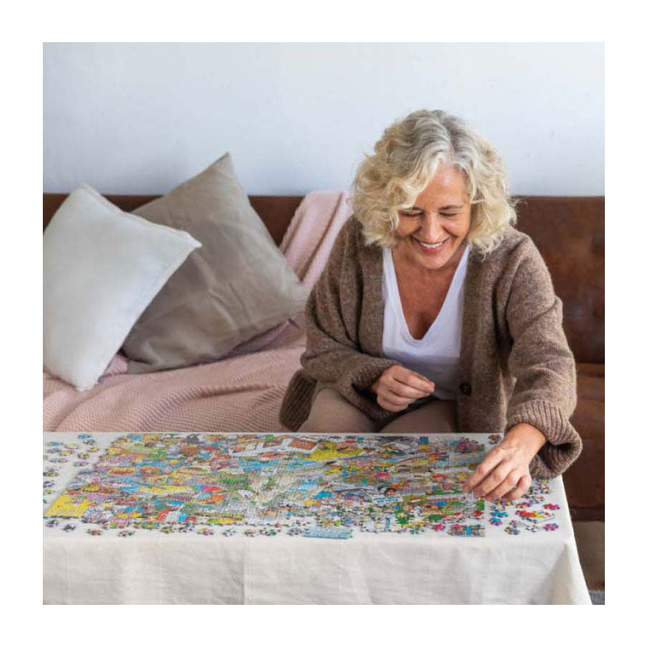 Jumbo Jan van Haasteren Puzzle – die Schlösser, 1000 Teile.