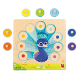 Jumbo Goula - Holz-Studenpuzzle Pfau, 9-tlg.