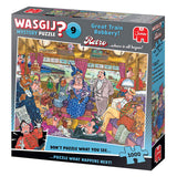 Wasgij Retro Mystery 9 Puzzle – der größere Zugüberfall, 1000 Teile.