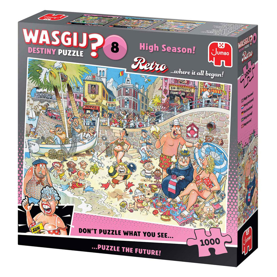Jumbo Wasgij Retro Destiny 8 Puzzle – Hochsaison!, 1000 Teile.