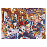 Jumbo Wasgij Mystery 27 Puzzle – Flamme in der Pfanne!, 1000 Teile.