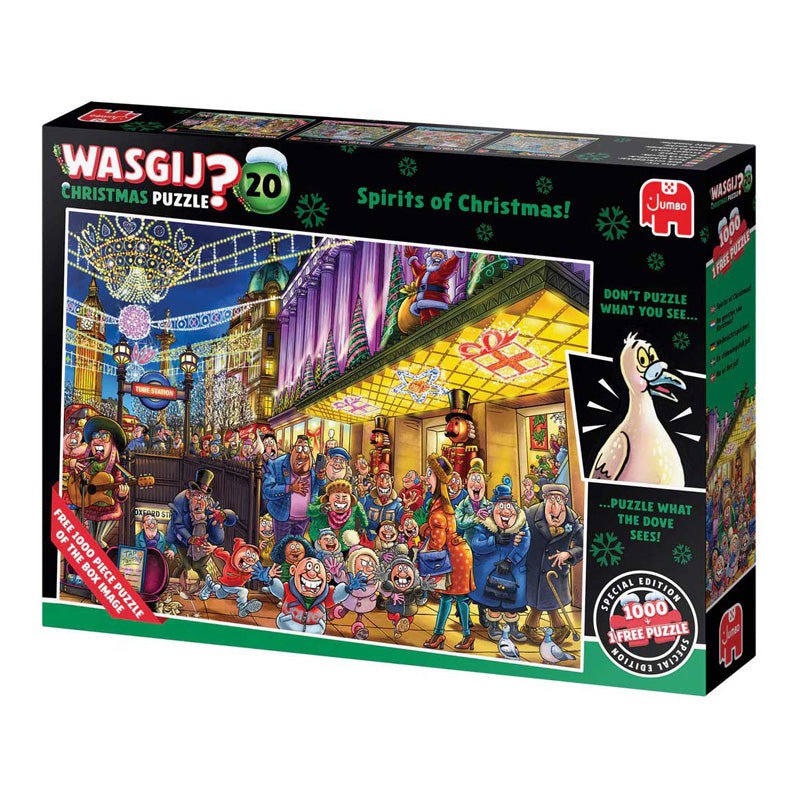 Jumbo Wasgij Christmas 20 – Die Geister von Weihnachten!, 2x 1000 Stk.