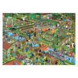 Jumbo Jan van Haasteren Puzzle - Kleingärten, 1000 Teile.