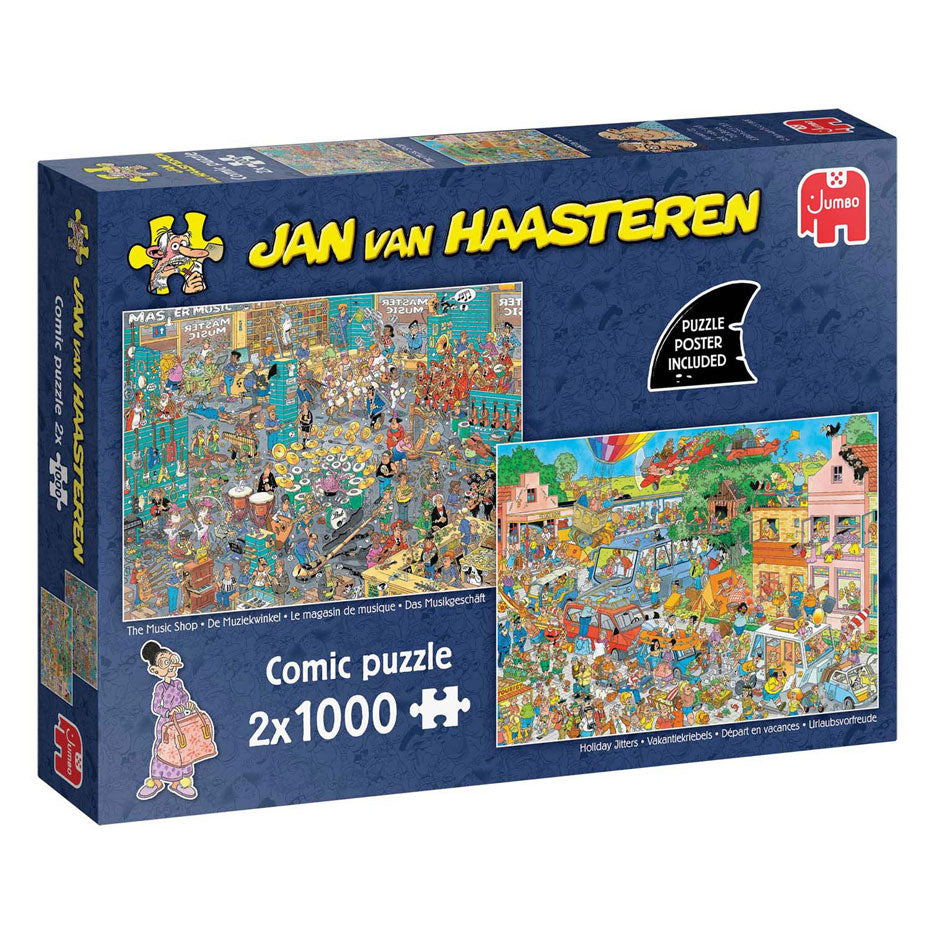 Jumbo jvh Puzzle Musikladen 2x1000 Teile.