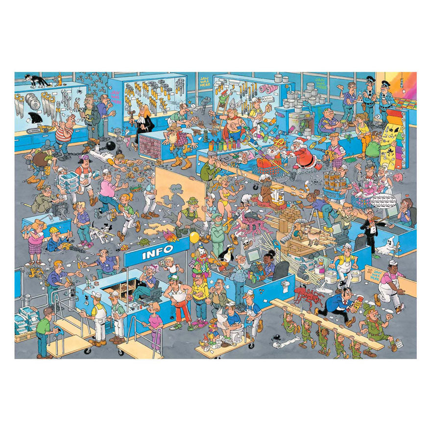 Jan van Haasteren Puzzle – Der Baumarkt und die Renovierung, 2x1000 Teile.