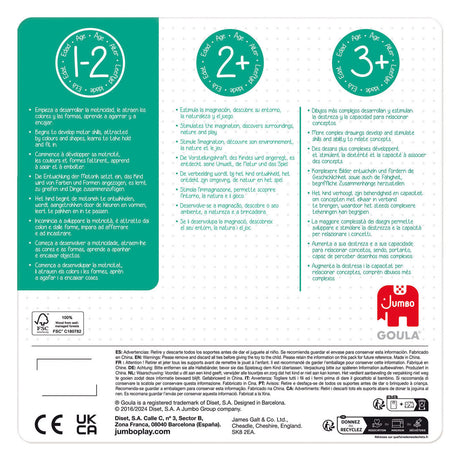 Jumbo goula noppenpuzzel boomgaard - 4st.