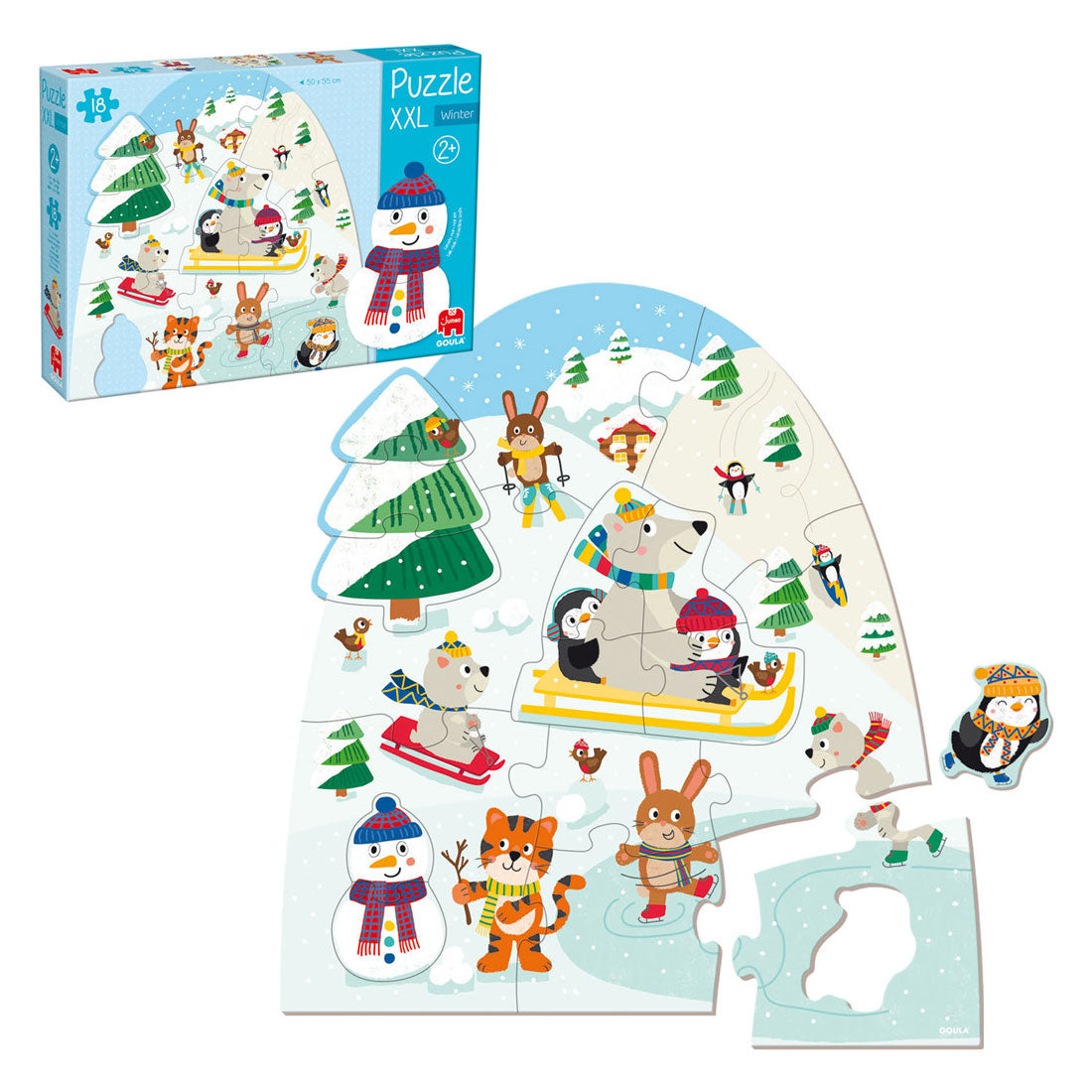 Goula jumbo puzzel xxl winter - 18st.