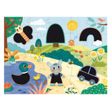 Jumbo goula puzzel xxl magische kraspuzzel - 27st.