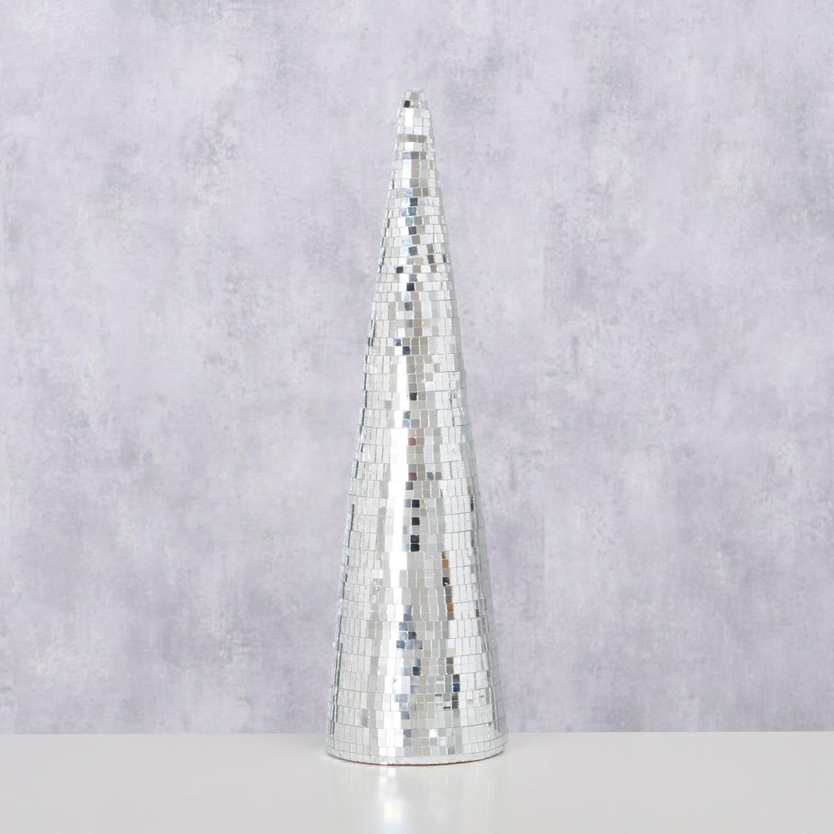 Boltze Home Weihnachtsbaum Disco Spiegelglas H39cm