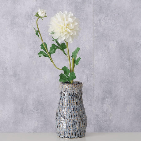 Boltze Home Vase Carpeto Durchmesser 12 x 19,5 cm, reaktive Glasur aus Porzellan