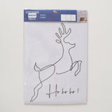 Boltze Home Fensteraufkleber Hirsch Weihnachtsbaum Spruch