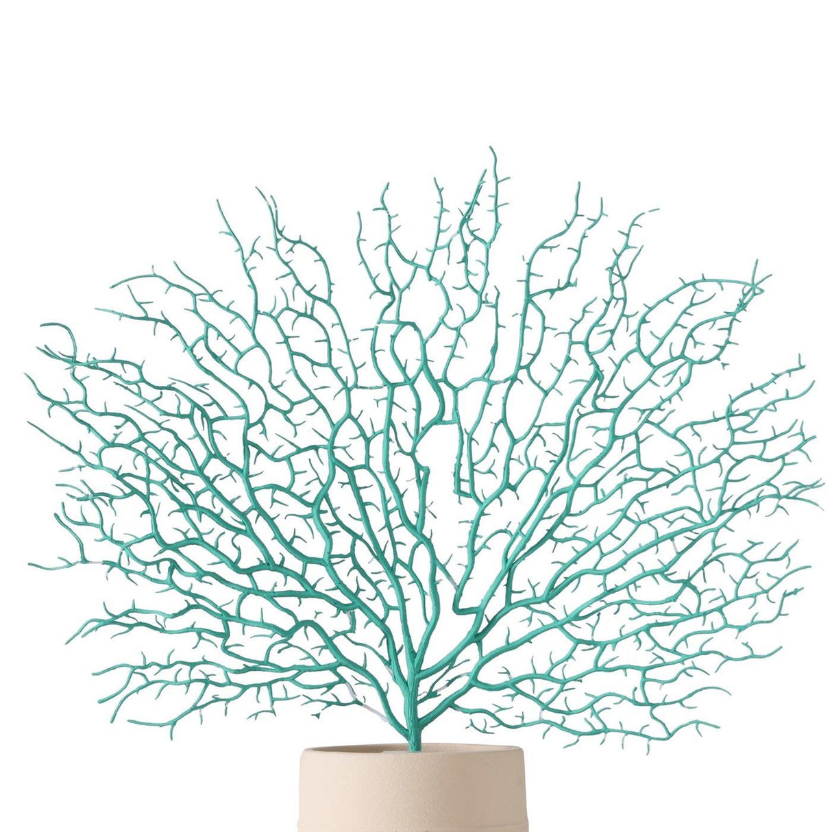 Boltze Wohndeko Zweig Koralle Türkis 46cm
