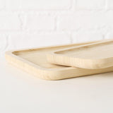 Boltze Home Tablett Bambus Set 2-teilig