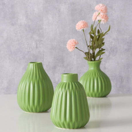 Boltze Home Vase Esko Dia10x11cm Keramik grün in 3 Ausführungen