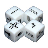 White Goblin Games Railroad Ink – Würfelspiel in tiefblauer Version