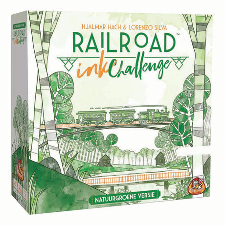 White Goblin Games Railroad Ink (natürliche grüne Version) Würfelspiel (Niederländisch, 1 – 4 Spieler, 30 Minuten, ab 8 Jahren)