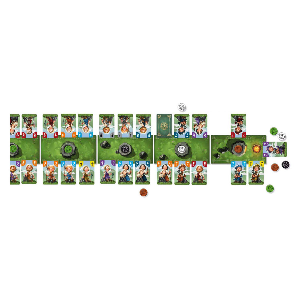 Weiße Kobolde-Spiele, schlaue Schotten – Kartenspiel
