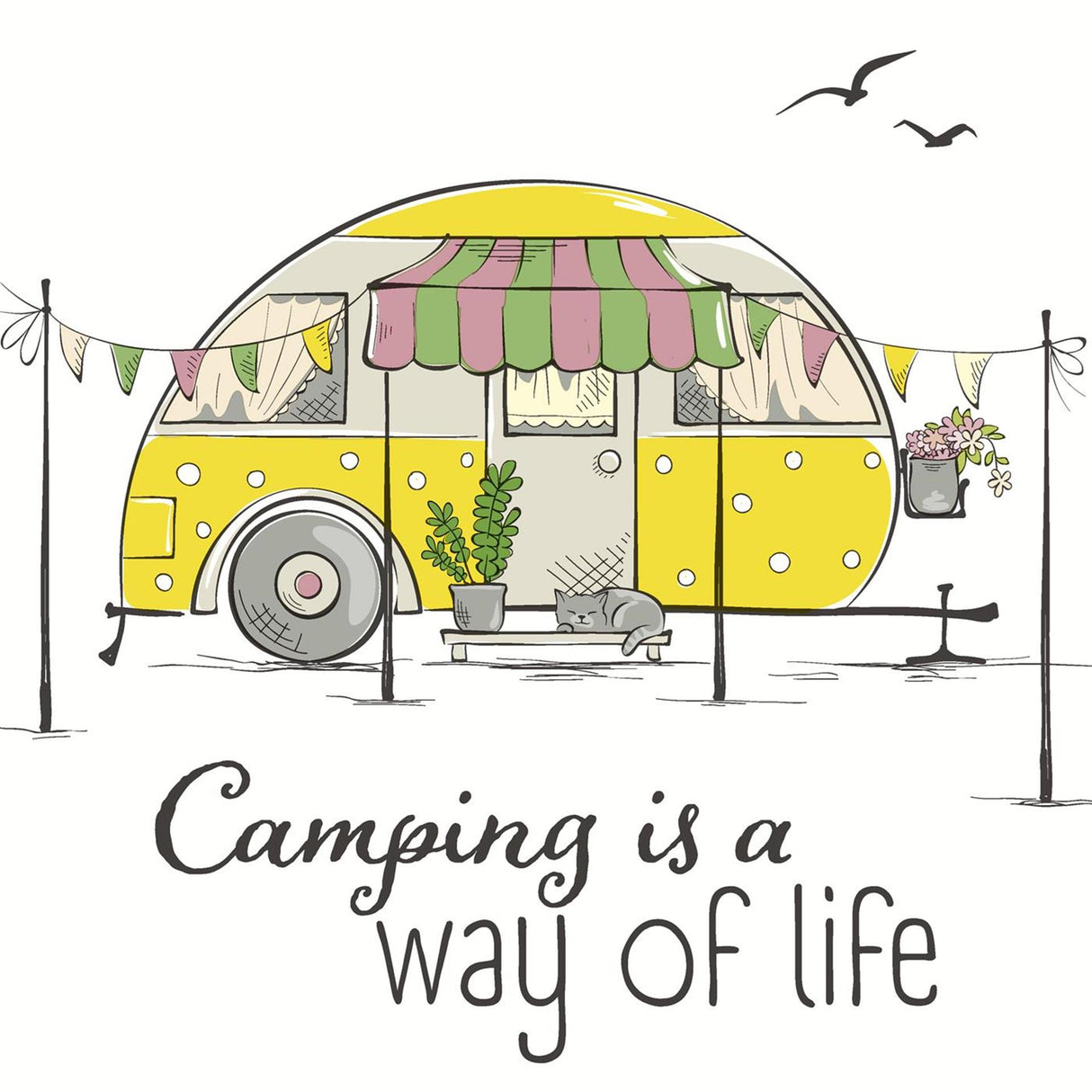 Duni Servietten Camp Life 33x33cm 20-teilig