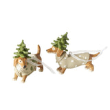 Boltze Home Weihnachtsanhänger Hund 10,3x8cm