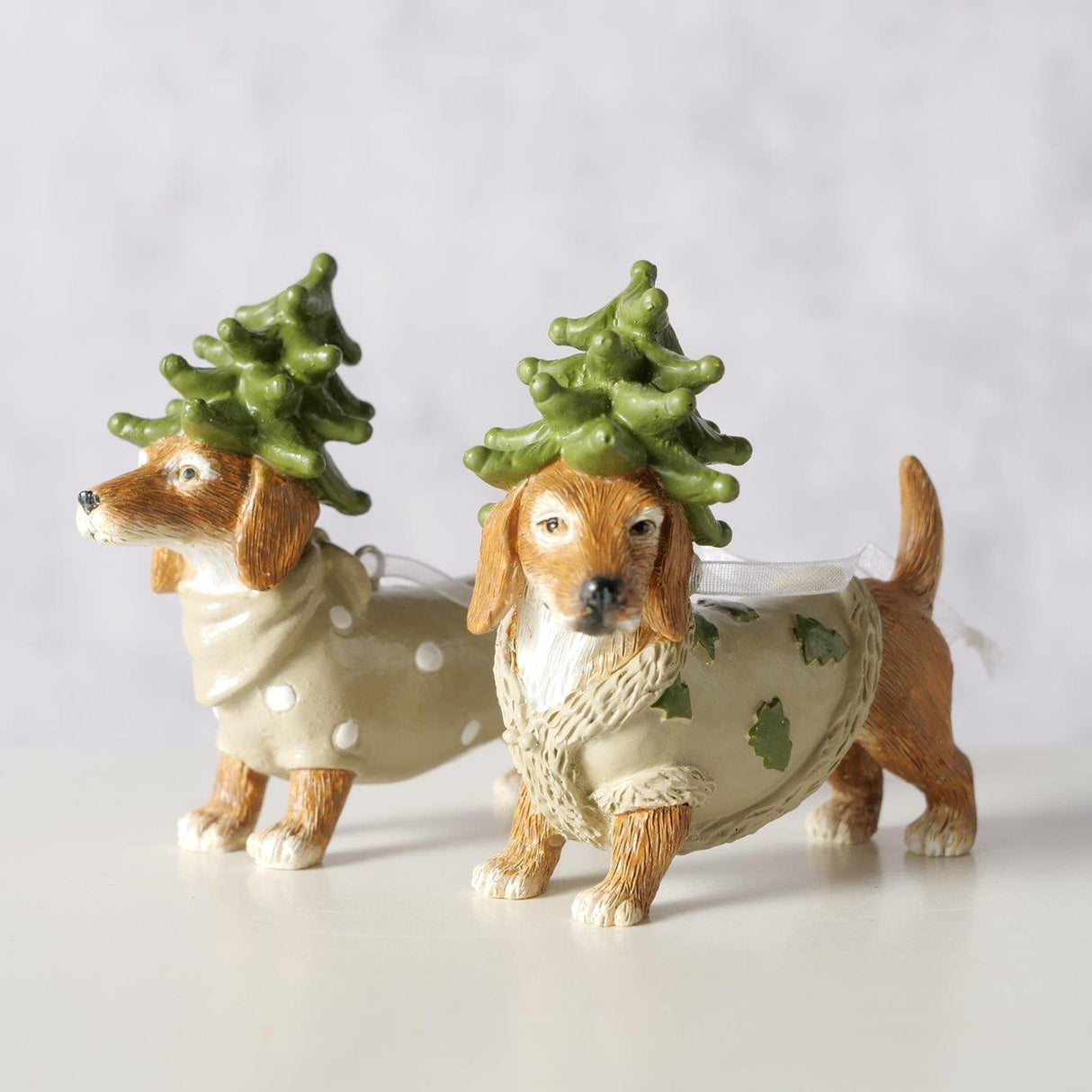 Boltze Home Weihnachtsanhänger Hund 10,3x8cm
