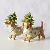 Boltze Home Weihnachtsanhänger Hund 10,3x8cm